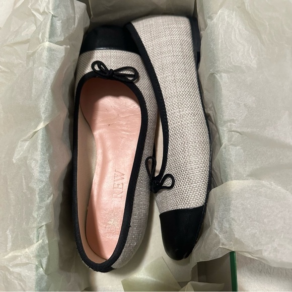 J crew Zoe cap toe ballet flats in Spanish canvas - Picture 2 of 5